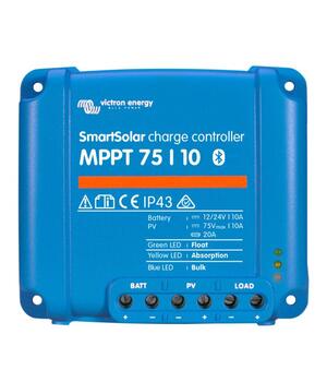 Controler solar Victron SmartSolar MPPT 12/24VDC 75/10 pentru incarcare acumulatori