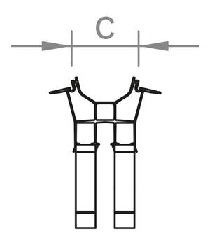 Set suport modul 13° 150-30 e/v dublu Novotegra