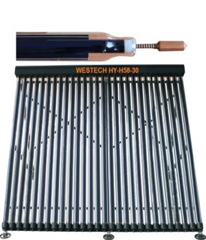 Colector solar cu tuburi Heat Pipe si oglinda CPC in tub Westech HY-H58-30