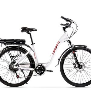 Bicicleta electrica Pegas Comoda Dinamic Alb Perlat