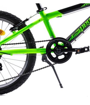 Bicicleta MTB Copii Pegas Mini Drumet 20'' Negru mat - Verde